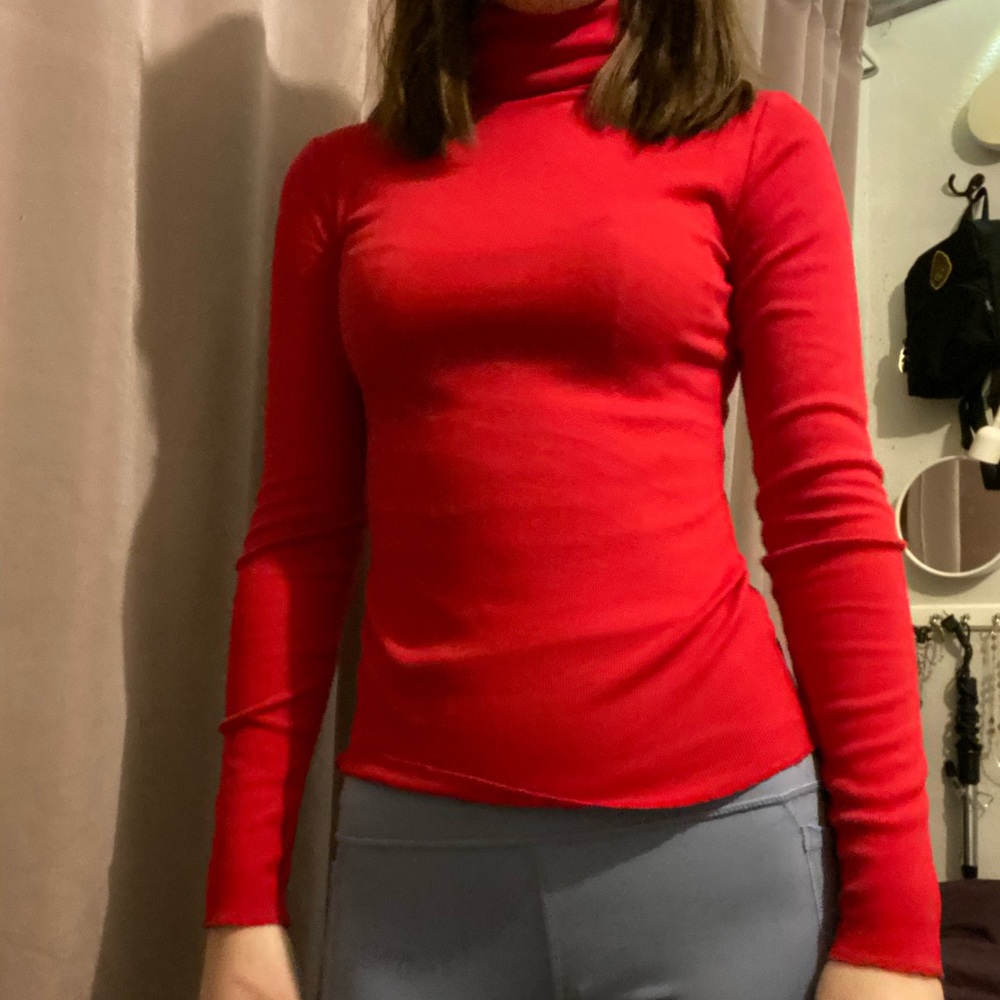Red Tutleneck